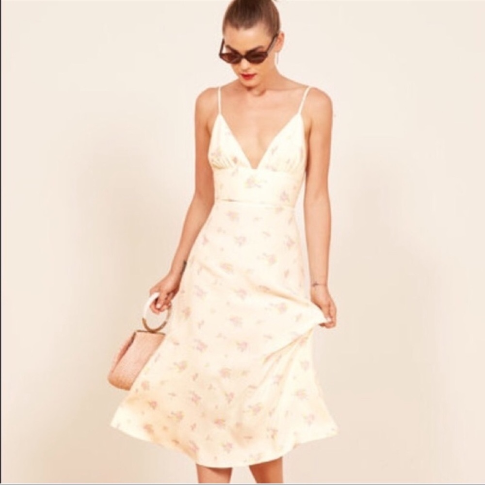 Reformation Talita dress in Vacation print
